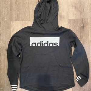 Adidas Charcoal and Black Logo Sweatshirt